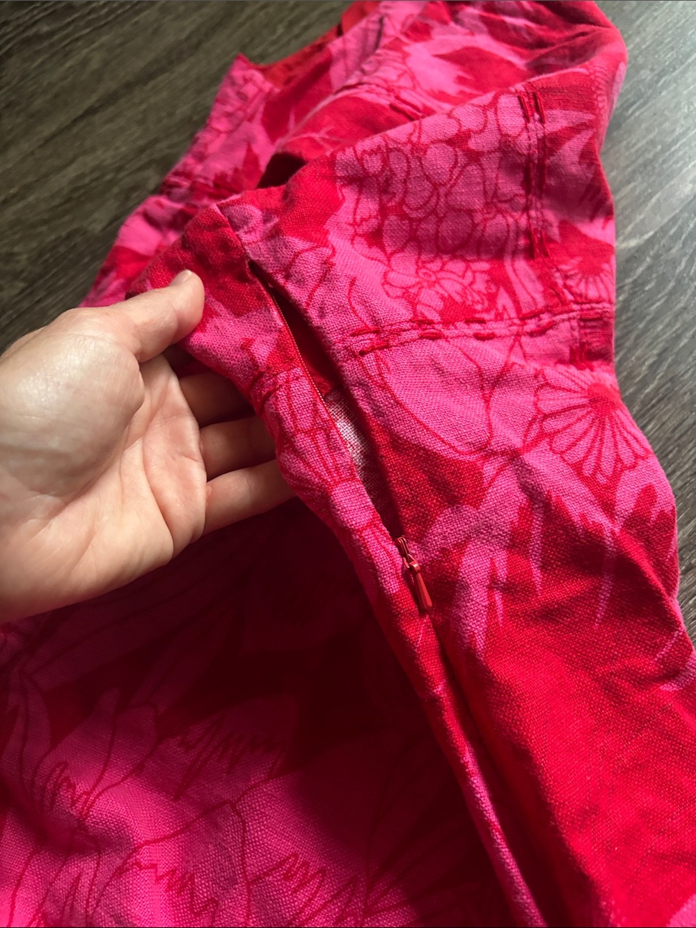 Free People Bright Fuchsia Floral Mini Dress - Picture 6 of 10